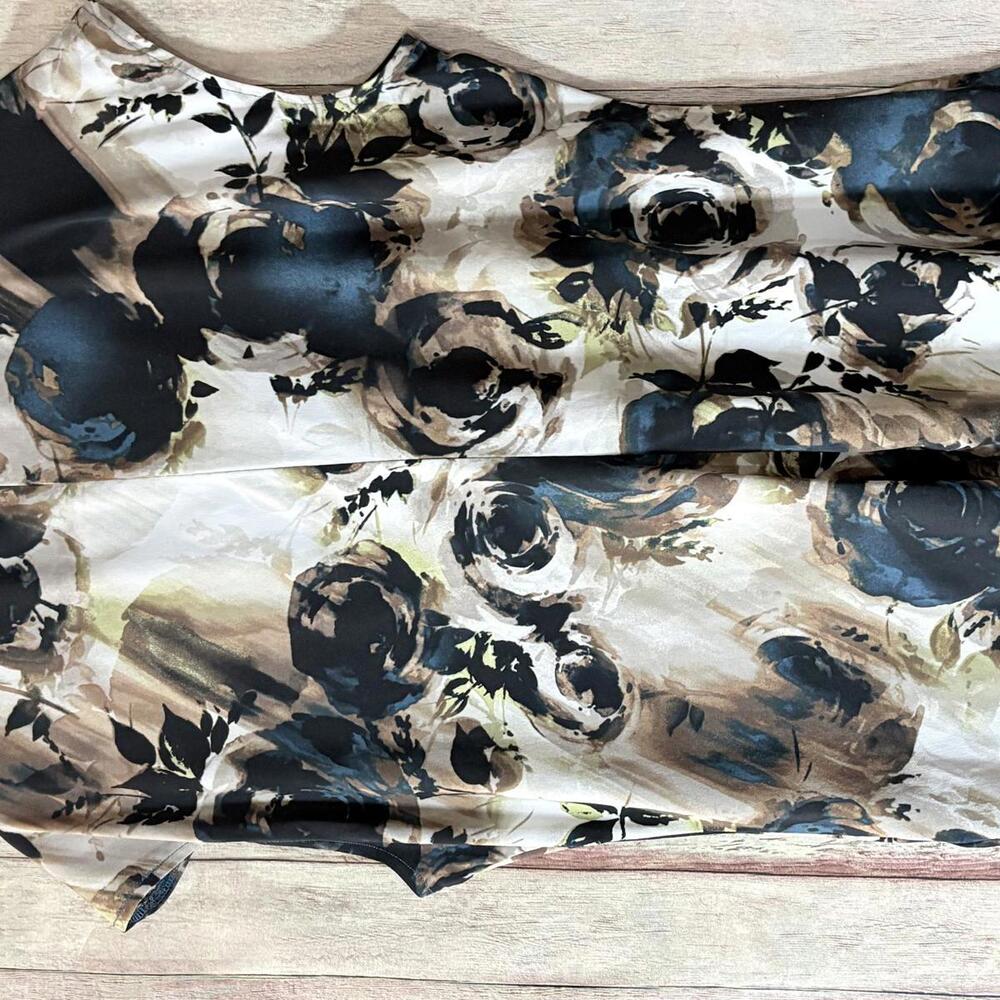 Worthington Stretch Floral Print Sleeveless Blouse XL - Picture 13 of 13